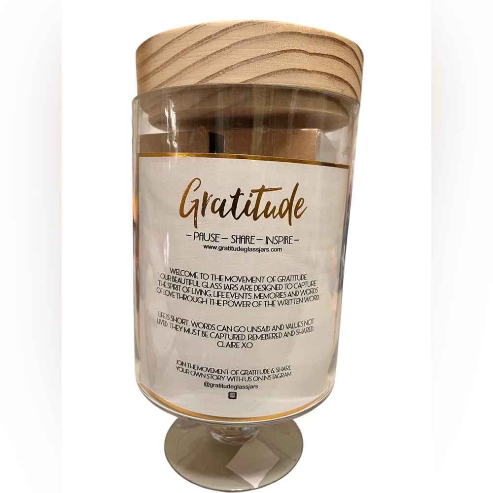 Gratitude Jar with cards